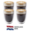 Handgeblazen Dubbelwandige Glazen - 350ML - 4 Stuks