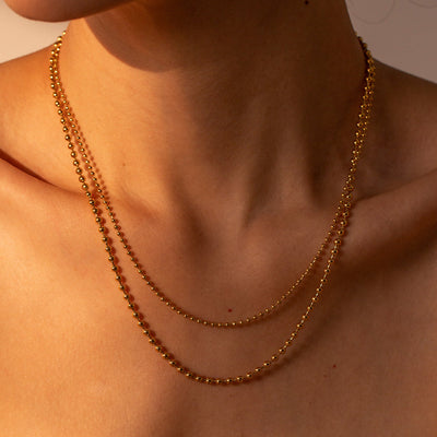 Flerlagrat Pärlhalsband