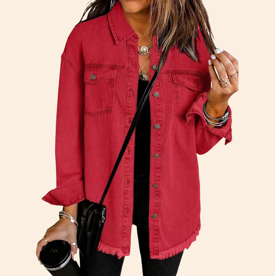 KATJA | Klasyczna Codzienna Kurtka Dżinsowa