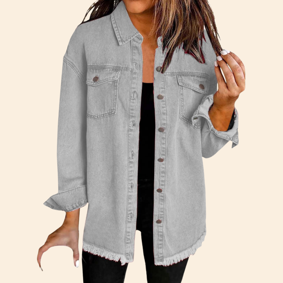 KATJA | Klasyczna Codzienna Kurtka Dżinsowa