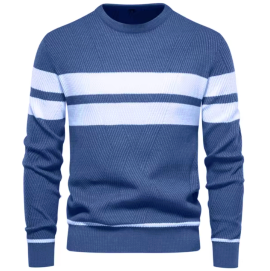 Saphique | Stylowy męski sweter w wzór rybiej ości