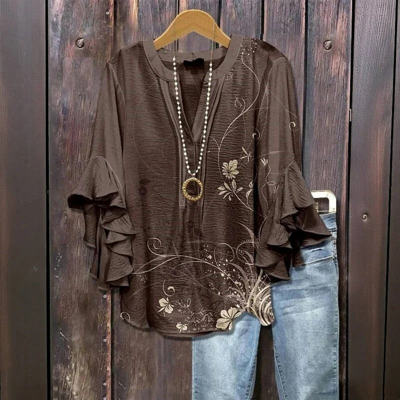 Wajda™ | Vintage bluzka w kwiatowy wzór